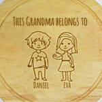 This Grandma Belongs Personalized Cheeseboard