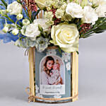 Photo Vase And Frame New Born Boy Combo