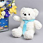 Congrats Its a Boy Flowers And Teddy