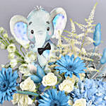 Its a Boy Flowers And Photo Frame