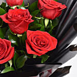 Bunch of Beautiful 6 Red Rose with Chocolates