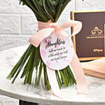 Daughters Love Flower bouquet and Chocolate
