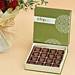 20 Red Roses Mesmerizing Bouquet With Chocolates