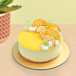 Yellow Kalanchoe With Cheesecake