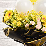 Get Well Soon Bright Wishes Florals & Balloon