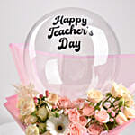 Happy Teachers Day Bouquet With Balloon