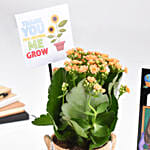 Thank You Plant And Caricature For Teacher