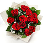 Bunch Of Ravishing Red Roses