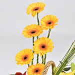 Birthday Flowers Basket and Cake