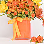 October Birthday Joy Flower Vase