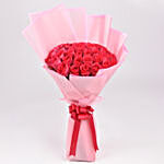 35 Dark Pink Roses Designer Bouquet