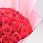 35 Dark Pink Roses Designer Bouquet