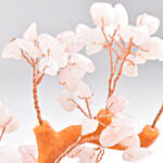 Light Pink Quartz Stone Wish Tree