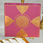 Kaju Katli Gold and Pink Box 400 Grams