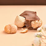 Anniversary Message Macadamia Nuts Milk Chocolate Slab
