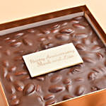 Personalised Anniversary Message Dark Chocolate & Nuts Slab