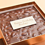 Personalised Birthday Message Dark Chocolate & Nuts Slab