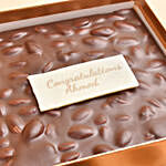 Personalised Congratulations Message Dark Chocolate & Nuts Slab