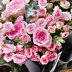 Exquisite Bouquet of Pink Roses