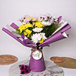 November Birthday Chrysanthemum Flower Bouquet
