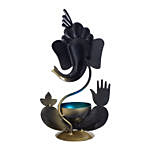 Colorful Metalic Ganesha with Tea Light Holder