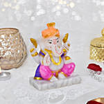 Lord Ganesha With Mukut Idol