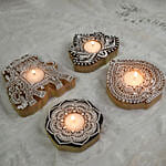 Set of 4 Designer Candle Holder