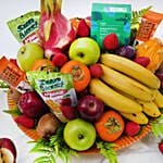 Healthy Fruit And Juice Platter