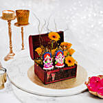 Laxmi Ganesha Flowers Box