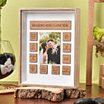 Lucky Bamboo Wheel Plant with Love Frame