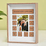 Reasons Of Love Engraved Photo Frame