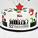 National Day Stars Fondant Cake