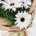 White Spider Gerbera Bouquet