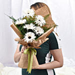 White Spider Gerbera Bouquet