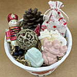 Hand Painted Christmas bucket