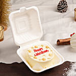 Happy Christmas Bento Cake 200 Grams
