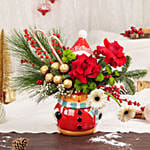 Chocolates and Flowers Reindeer Jar