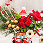 Chocolates and Flowers Reindeer Jar