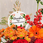 December Birthday Flowers and Chocolate Box