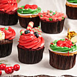 Assorted Cupcakes For Christmas 12 Pcs