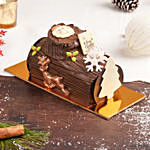 Merry Christmas Vanilla Log Cake 4 Portion