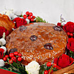 Plum Cake And Flowers Tray