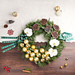 Gold and Green Wreath
