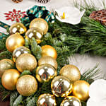 Gold and Green Wreath