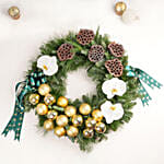 Gold and Green Wreath