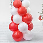 Snowman Balloon Pillar For Christmas
