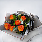 Bouquet Of Orange Roses Standard