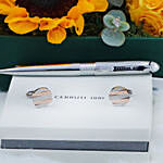 Cerruti Cufflinks and Pen Luxury Gift with Flowers