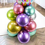 Happy Birthday Balloon Pillar