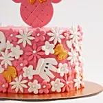 Cute Minnie Mouse First Birthday Cake